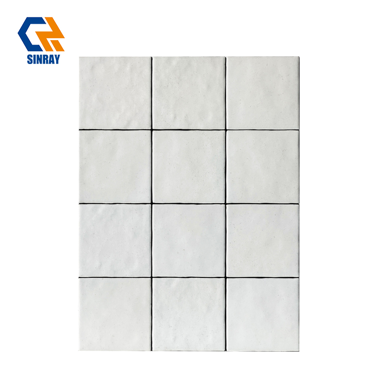 Authentic Handmade Moroccan Zellige Tiles, Artisan Glazed Clay Wall Tiles Natural Uneven Wavy Texture Gloss Finish Waterproof For Kitchen Backsplash Bathroom Shower Feature Wall