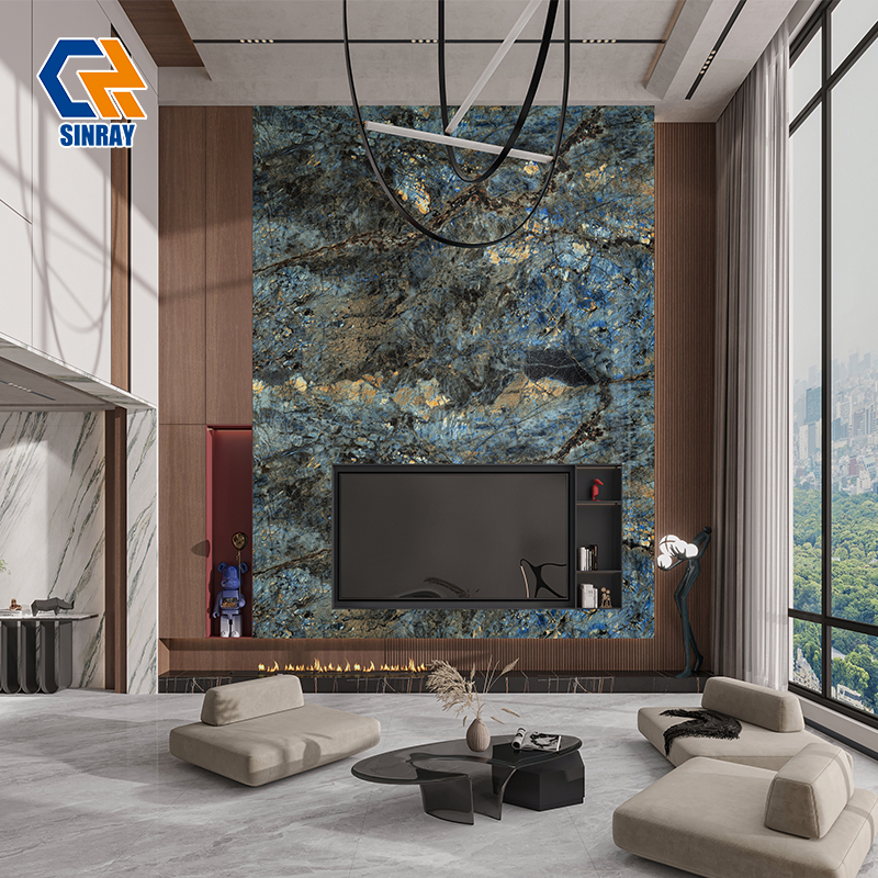 1632TRS-651 Commercial Project Grade Sintered Stone Compact Surfaces, Chemical & Stain Resistant Large Format Stone Sheets for Shopping Center, Restaurant and Office Renovation Works