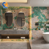1632TRS-736 Natural Stone Aesthetic Sintered Stone Countertop Panels, Non-Porous Stain Repellent Stone Slabs for Custom Household Cabinet Tops & Furniture Surfaces