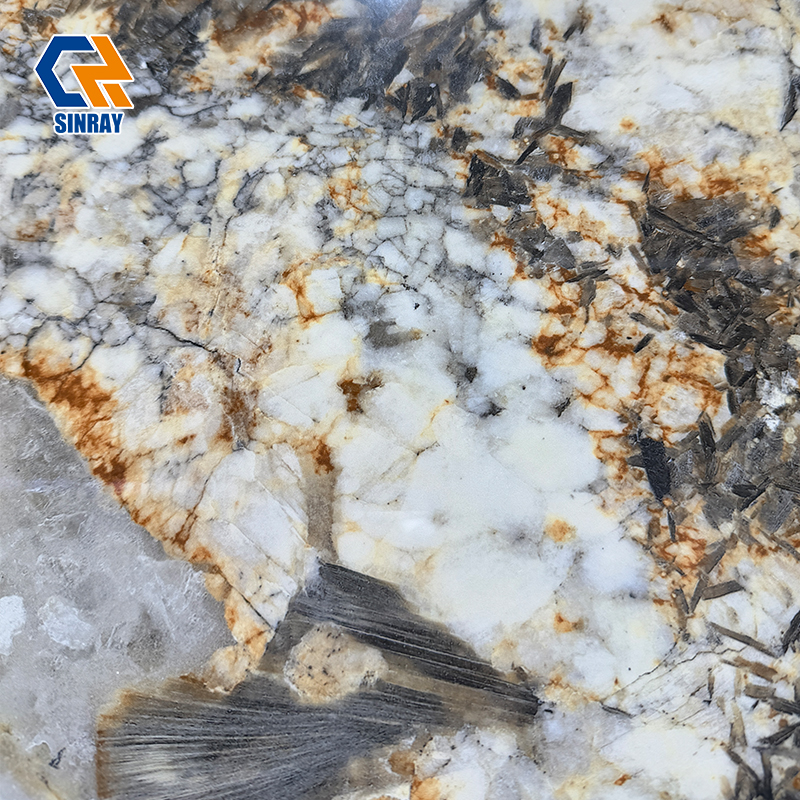 ZS927129 Food-Grade Anti-Bacterial Sintered Stone Compact Surfaces, Acid Alkali Resistant Stain Repellent Easy-Clean Sheets for Bathroom Vanity Tops, Dining Tables and Kitchen Islands