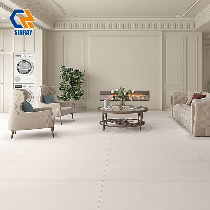 KN61210 Stain Repellent High Luster Glazed Porcelain Tiles 600*1200mm, Water Resistant Interior Floor Covering Porcelain Tiles