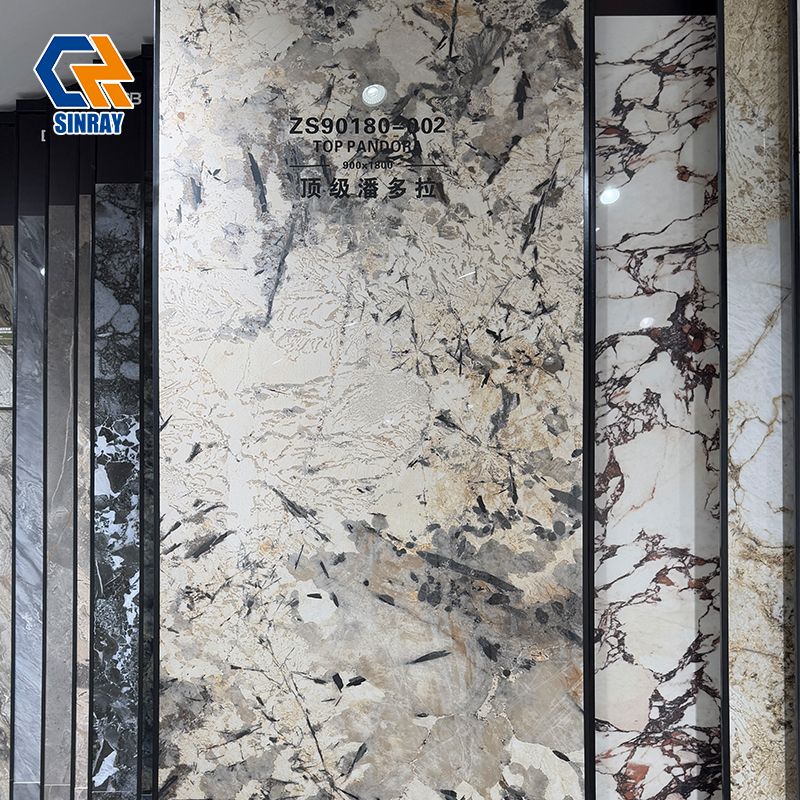 ZS90180-002 Matte Anti-Fingerprint Sintered Stone Panels, Wear Resistant Low Maintenance Stone Slabs for Modern Residential and High-Traffic Public Areas