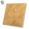 Rustic Modern 600x600mm 9mm Thick Anti Slip Acid Resistant Solid Wood Imitation Texture Interior Floor Wall Tiles Anti Bacterial