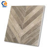 Modern Rustic Wood Grain Antibacterial Interior Tiles 9mm Dark Anthracite Matte Surface Wear-Resistant Non-Slip Apartment Room