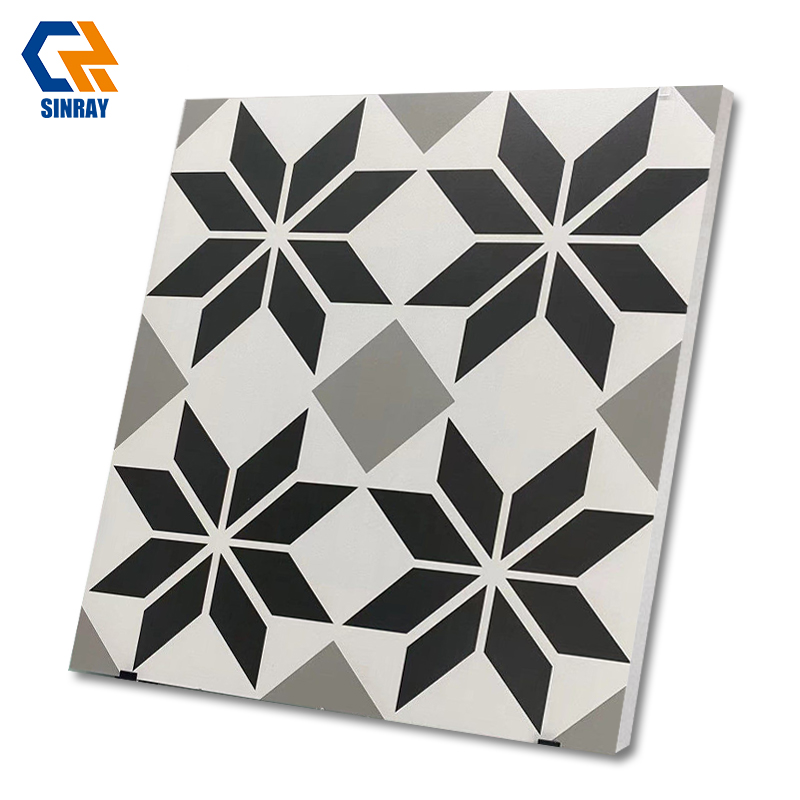 Rustic Modern 600x600mm 9mm Thick Anti-Slip Stone Imitation Texture Interior Acid-Resistant Antibacterial Borders ACCENTS Room