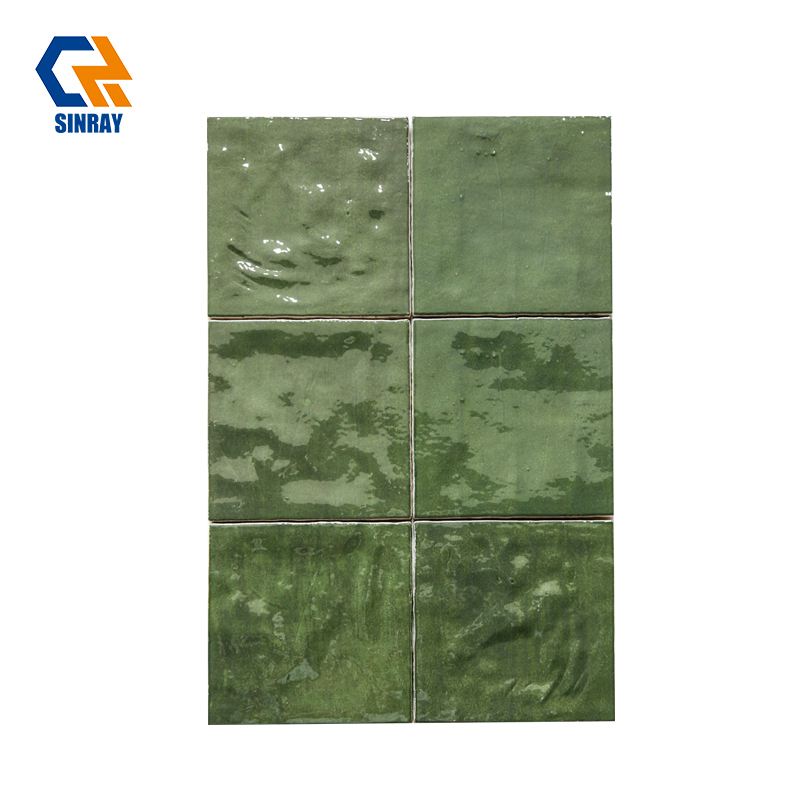 Hand-Chiseled Moroccan Zellige Decor Tiles, Unique Organic Texture Non-Porous Glazed Wall Tiles Suitable For Boutique Hotel Spa Cafe Accent Wall Cladding Projects
