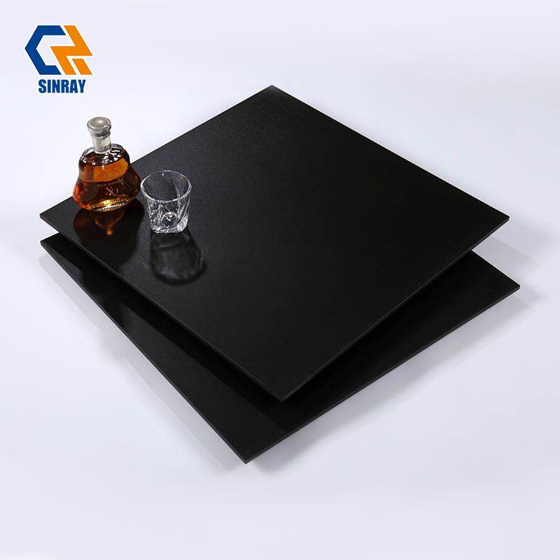 BM6003 Foshan Factory Direct Custom Size Solid Black Porcelain Tiles, Bulk Supply Wearproof Black Wall Floor Tiles For Global Construction Contractors Large Project Orders
