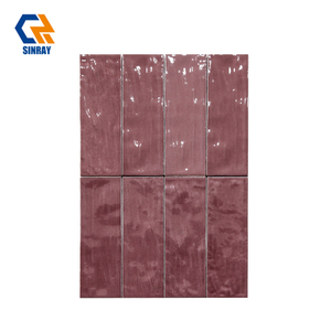 Vintage Moroccan Zellige Glazed Wall Tiles, Easy Clean Natural Artisan Texture Ceramic Tiles For Apartment Shower Niche Fireplace Surround Decor