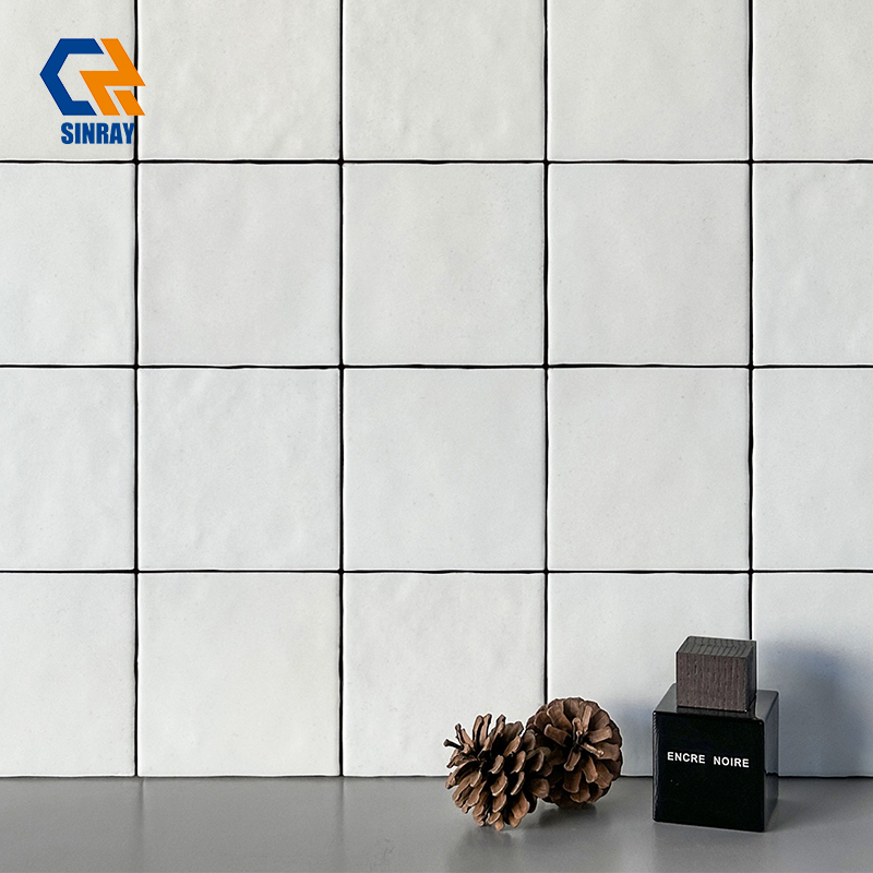 Authentic Handmade Moroccan Zellige Tiles, Artisan Glazed Clay Wall Tiles Natural Uneven Wavy Texture Gloss Finish Waterproof For Kitchen Backsplash Bathroom Shower Feature Wall