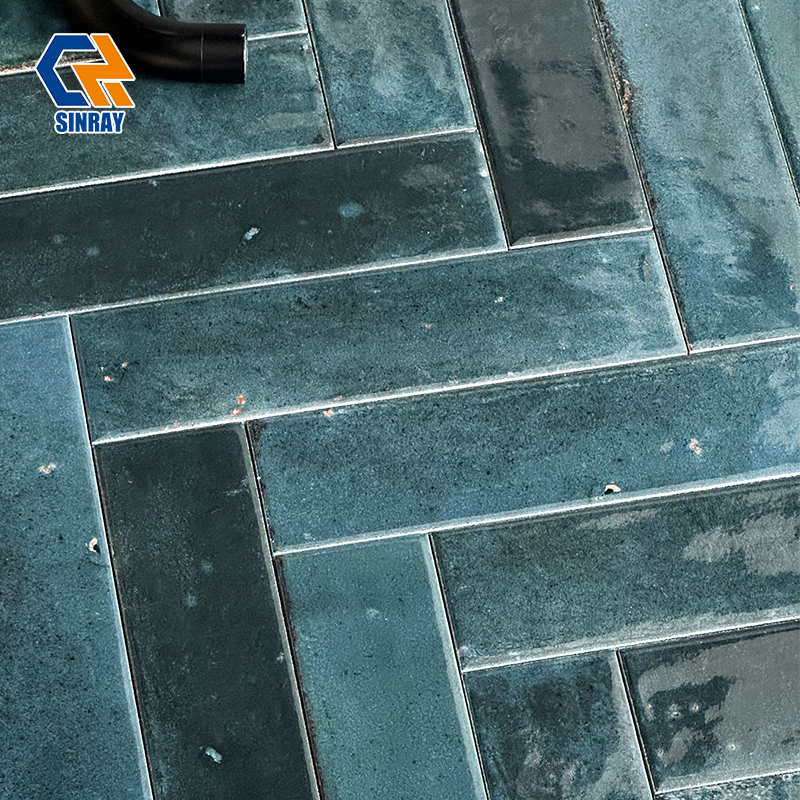 Handmade Ceramic Hand Tiles, Artisan Glazed Decor Wall Tiles With Natural Uneven Texture For Kitchen Backsplash Bathroom Feature Wall Cafe Interior Decoration