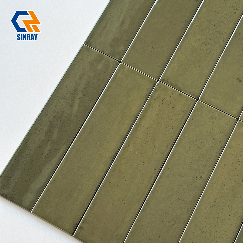 Hand Crafted Colorful Glazed Hand Tiles, Unique Irregular Shape Art Wall Tiles Anti-Water Easy Clean For Villa Shower Wall Restaurant Accent Wall