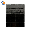 Gloss Black Ice Crack Terracotta Subway Tiles, Handcrafted Crackle Glaze Dark Clay Wall Tiles Oil & Coffee Stain Resistant for Bar Counter Background Hotel Lobby Dark-Tone Interior Design