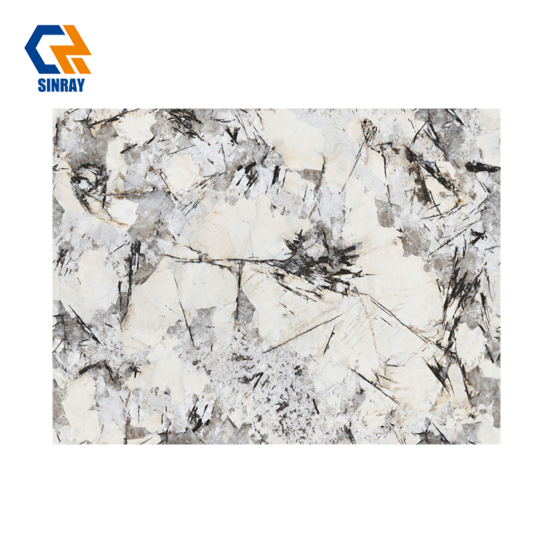 ZS927126 Natural Marble Texture Sintered Stone Compact Surfaces, Anti-Bacterial Food-Grade Stain Repellent Slabs for Kitchen Islands, Wash Vanities and Custom Furniture Tops