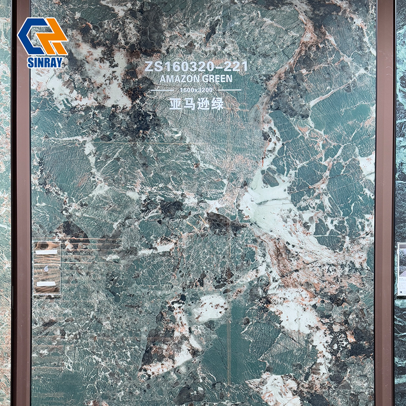 ZS160320-221 Sealing Not Needed Sintered Stone Countertop Panels, Non-Porous Spill Proof Stone Slabs Perfect for Custom Home Cabinet and Vanity Tops