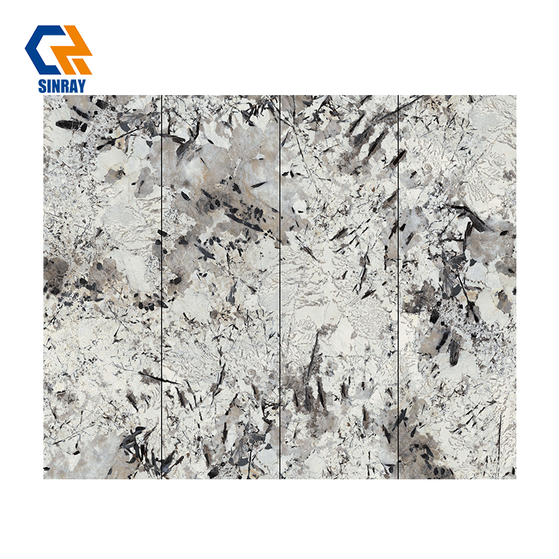 ZS80260-002 800x2600mm Large Format Sintered Stone Slabs, Heat & Stain Resistant Scratch Proof Porcelain Slab For Kitchen Countertop Wall Cladding Floor Decoration