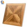 Rustic Modern 600x600mm 9mm Thick Anti Slip Acid Resistant Solid Wood Imitation Texture Interior Floor Wall Tiles Anti Bacterial