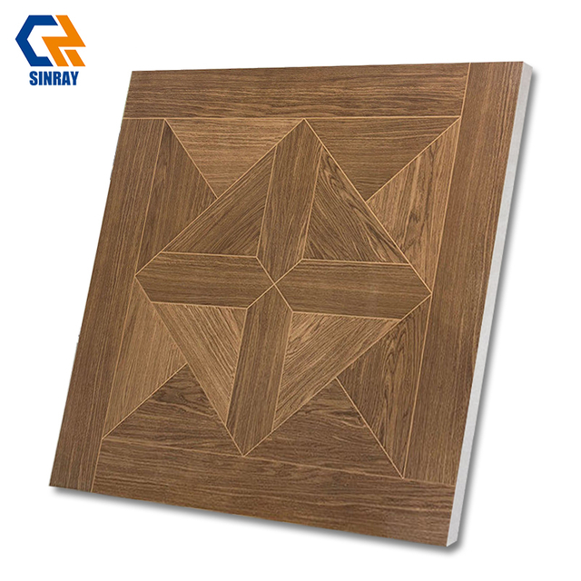 Modern Rustic Wood Grain Antibacterial Interior Tiles 9mm Dark Anthracite Matte Surface Wear-Resistant Non-Slip Bathroom Villa