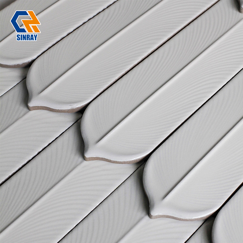  Hand-Glazed Irregular Edge Gloss Wall Tiles Non-Porous Stain Resistant For Kitchen Backsplash Shower Niche Fireplace Surround Resort Hotel Interior 