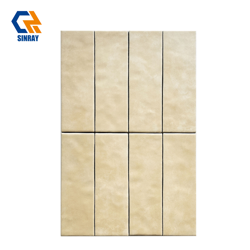 Bejmat Zellige Subway Wall Tiles, Hand Chiseled Irregular Edges Glossy Glaze Non-Porous Ceramic Tiles For Boutique Hotel Restaurant Spa Wall Cladding