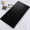 BM6H612011 Spanish Nero Marquina Marble Look Sintered Stone Panels, Heat Stain Scratch Resistant Food-Grade Slabs for Villa Kitchen Island, Bar Counter & Vanity Top Decoration