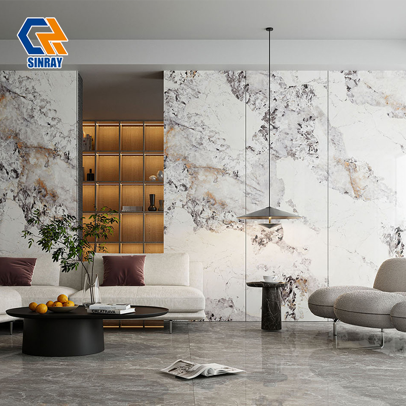 YZD2609S17 Matte Soft Touch Sintered Stone Panels, Anti-Scratch Anti-Fingerprint Stone Slabs For Minimalist Modern Spaces