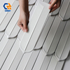  Hand-Glazed Irregular Edge Gloss Wall Tiles Non-Porous Stain Resistant For Kitchen Backsplash Shower Niche Fireplace Surround Resort Hotel Interior 