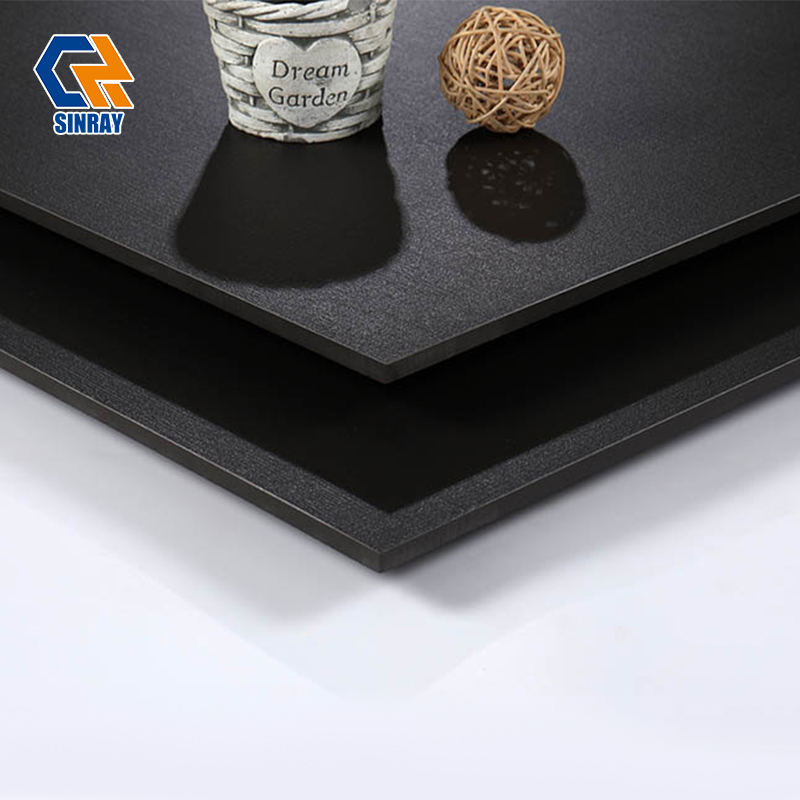 BM6003 Foshan Factory Direct Custom Size Solid Black Porcelain Tiles, Bulk Supply Wearproof Black Wall Floor Tiles For Global Construction Contractors Large Project Orders