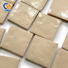 Square & Subway Format Cracked Ice Terracotta Tiles, Natural Earthy Burnt Orange & Cream Shades Mold-Proof Wall Tiles for Boutique Hotel Spa Resort Renovation Projects