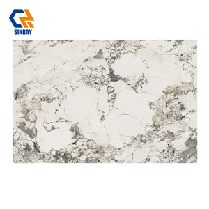 9FK9018-1115 Commercial Grade Large Sintered Stone Slabs, Multi Patterns Optional Heat Resistant Non-Porous Stone Sheets for Shopping Center Restaurant Decoration Projects