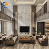 ZS927120 Extra Large Format Sintered Stone Slabs with Natural Marble Veins, Anti-Scratch Heatproof Non-Porous Panels for Kitchen Countertops, Wall Cladding and Indoor Flooring