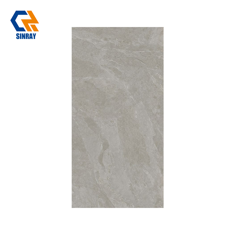 MS12L Stain Repellent High Luster Glazed Porcelain Tiles 600*1200mm, Water Resistant Interior Floor Covering Porcelain Tiles