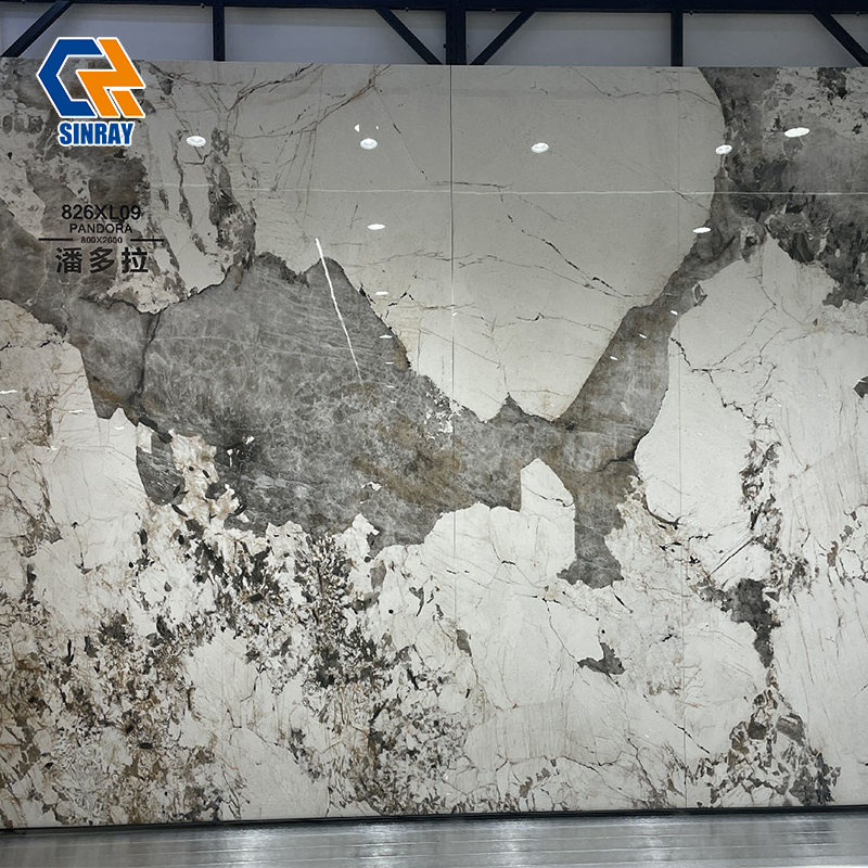 826XL09 Non-Sealing Required Sintered Stone Surfaces, Anti-Stain Smooth Slabs For Apartment Indoor Wall Flooring And Furniture Tops