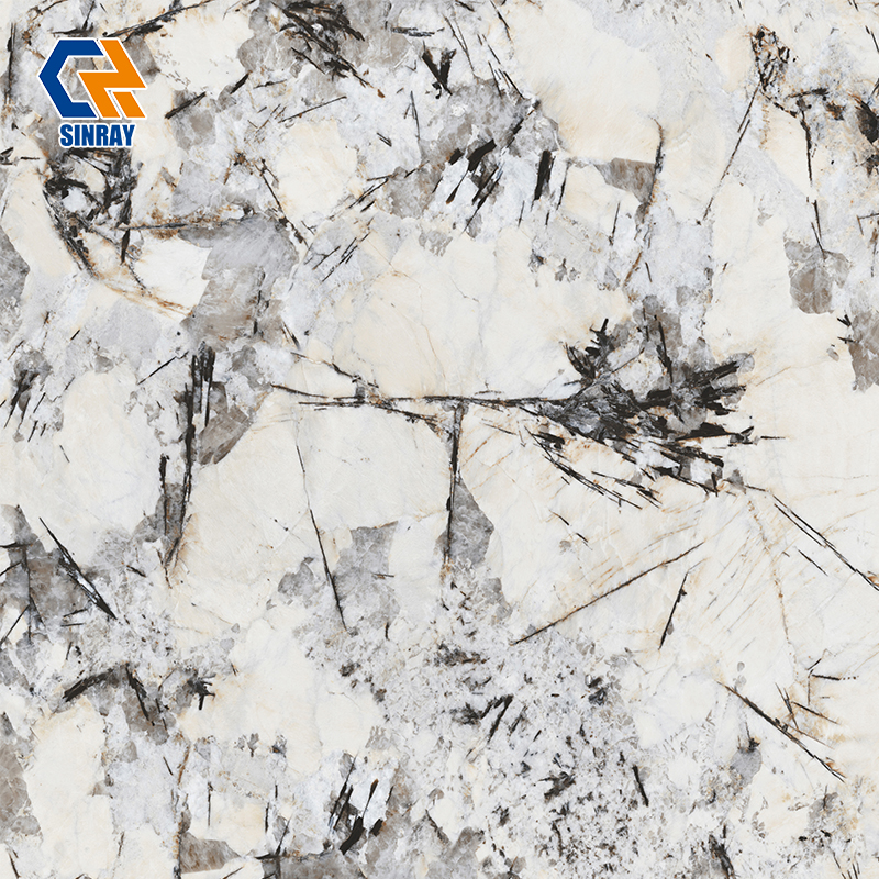 80260TRS-716 800x2600mm Large Format Sintered Stone Slabs, Heat & Stain Resistant Scratch Proof Porcelain Slab For Kitchen Countertop Wall Cladding Floor Decoration
